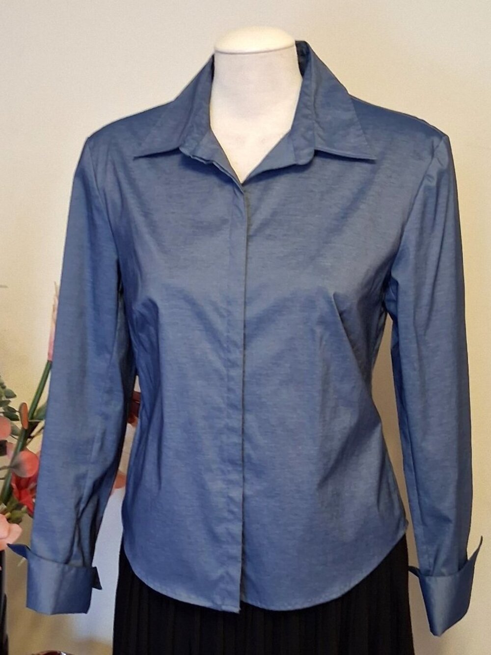 NWOT mac & jac Women’s Luxury Blouse Long Sleeve Top Spring Summer Fall Tops 8